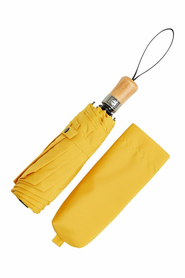 Small auto-open auto-close  folding umbrella - Yellow