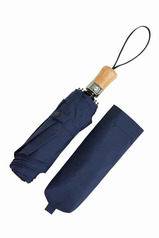 Small auto-open auto-close  folding umbrella - French Navy