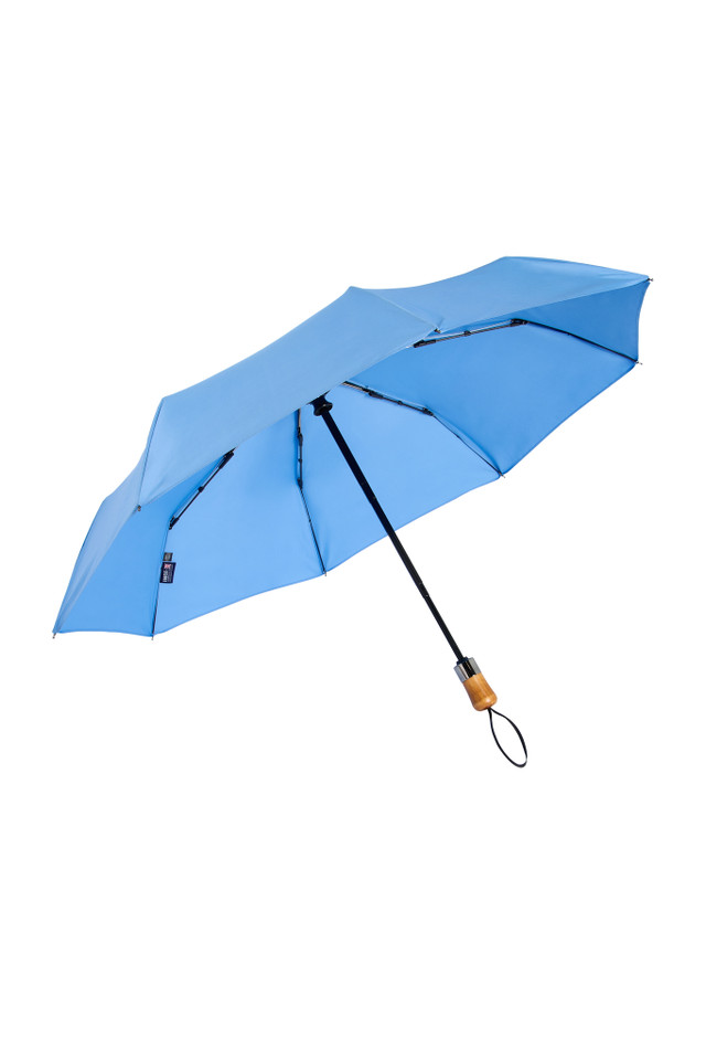 Small auto-open auto-close  folding umbrella -  Powder Blue