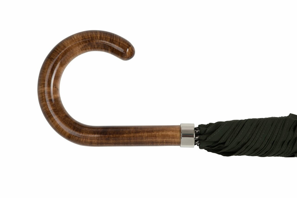 Gents City Slim Umbrella with a scorched and polished Maple Italian handle - Classic Colours Gents City Slim Umbrella with a scorched and polished Maple Italian handle - Classic Colours