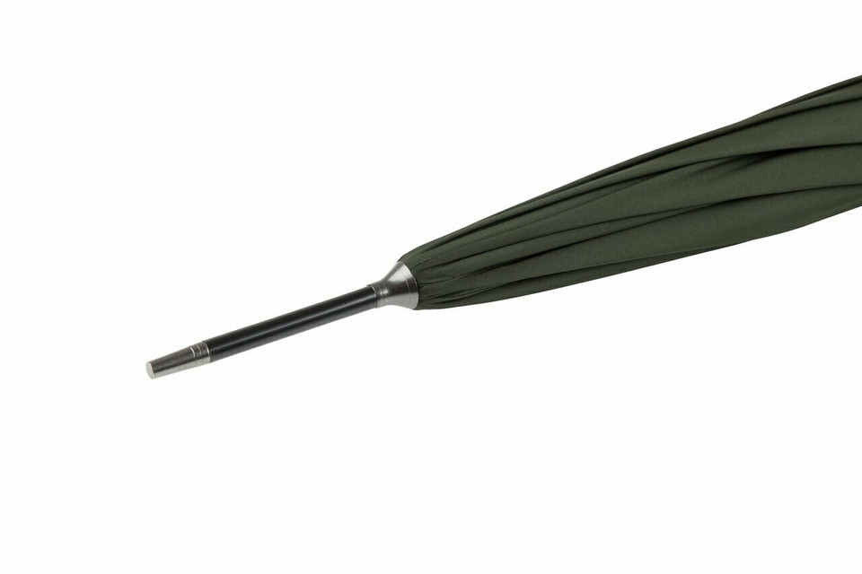 Gents City Slim Ince Umbrella - Black - Whangee handle - ferrule close-up