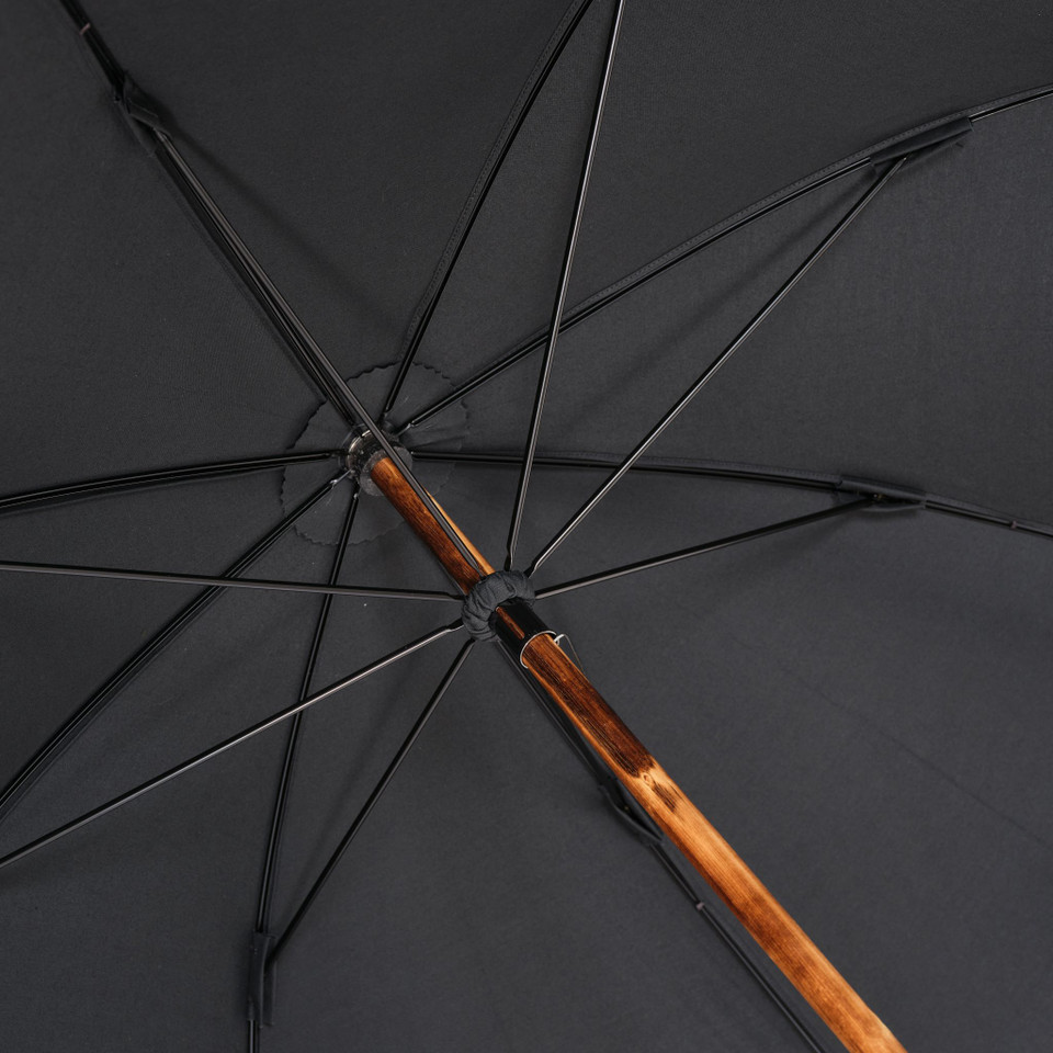 Black Solid Stick Rosette