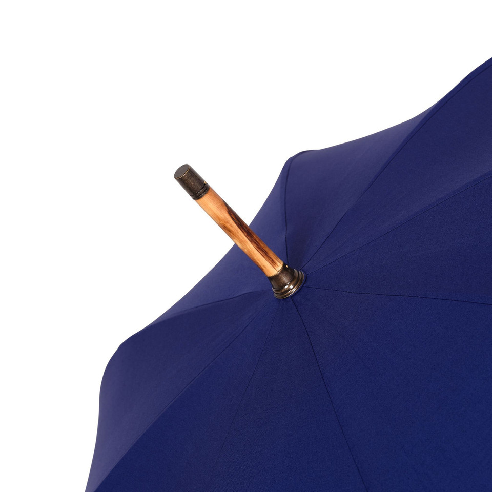 Royal Blue Hickory Solid Stick Open Canopy End