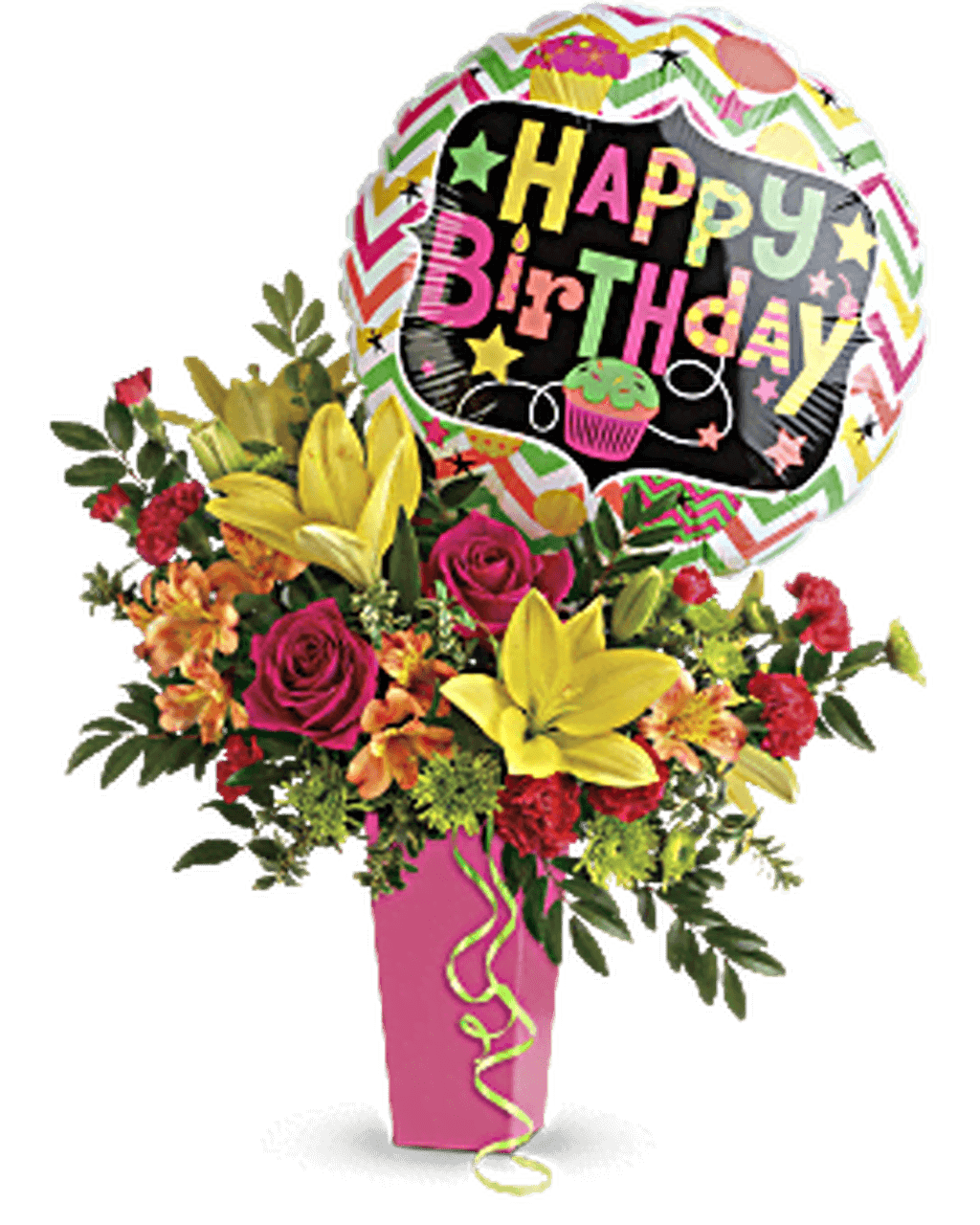 Birthday Celebration with Vibrant Blooms | 1-800-Flowers Occasions Delivery | 193056MHBV2