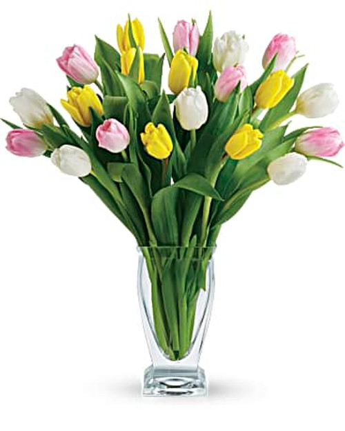 Tulip Medley Bouquet- One Dozen Assorted Tulips