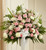 Heartfelt Sympathies Pink & White Standing Basket Simi Valley Flower Delivery