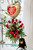 My Valentine Bundle-One Dozen Long-Stemmed Red Roses with Mylar Balloon and Plush 