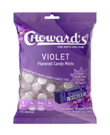 Choward's Violet Mints individually wrapped 3oz. peg bag