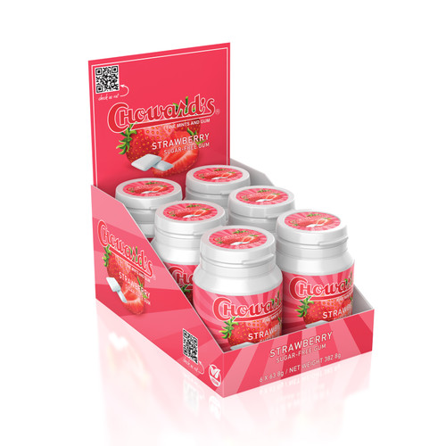 Strawberry Sugar Free Chewing Gum - 2 pack