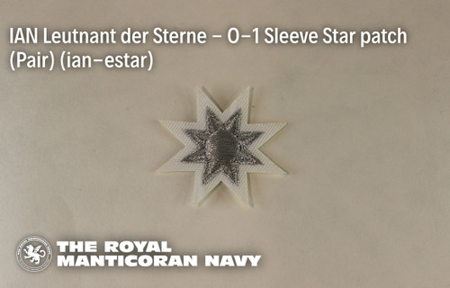 IAN Leutnant der Sterne - O-1 Sleeve Star patch (Pair) IAN Leutnant der Sterne - O-1 Sleeve Star patch (Pair)