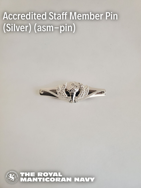 Accredited Staff Member Pin (Silver)