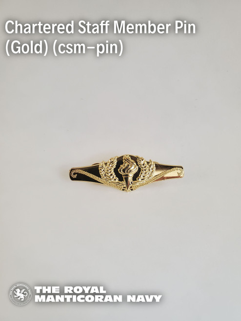 Chartered Staff Member Pin (Gold)