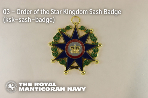 03 - Order of the Star Kingdom Sash Badge