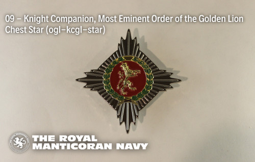 09 - Knight Companion, Most Eminent Order of the Golden Lion Chest Star 09 - Knight Companion, Most Eminent Order of the Golden Lion Chest Star