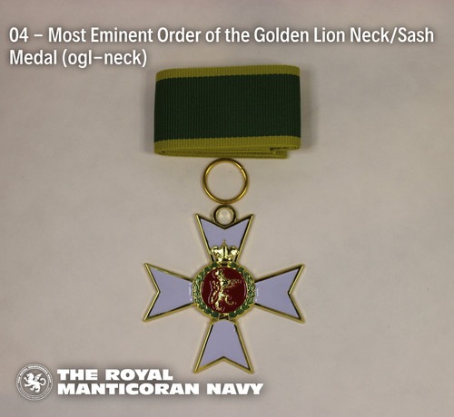 04 - Most Eminent Order of the Golden Lion Neck/Sash Medal 04 - Most Eminent Order of the Golden Lion Neck/Sash Medal