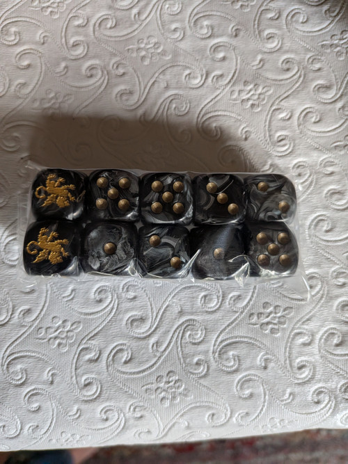 Manticore Dice Black - The Royal Manticoran Navy BuSup