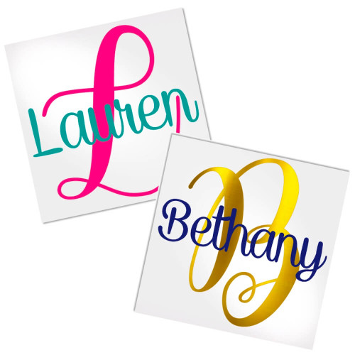 Most Popular Personalized Decals for Cup, Tumbler, Laptop or Car Window.