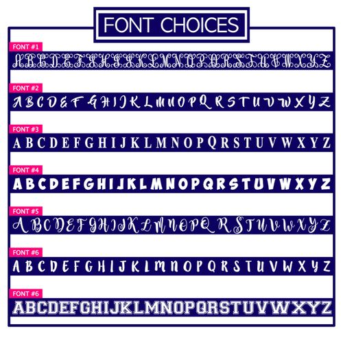 Font Choices for Letter Only Decals