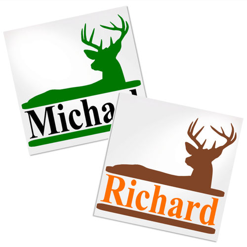 Side Deer Decal perfect for any hard, smooth surface.