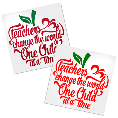 Apple Shaped Word Art Decal for any hard, smooth surface.