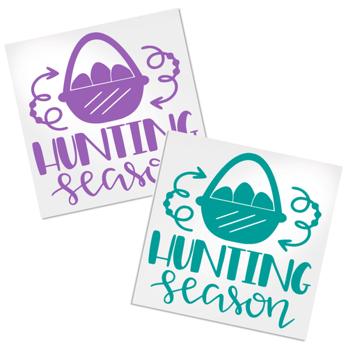 Hunting Season Decals for any hard, smooth surface.