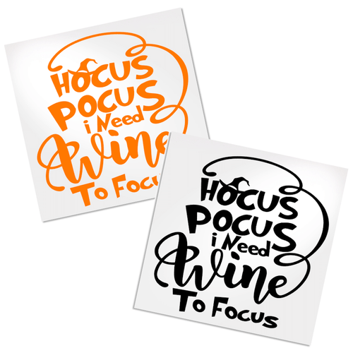 Hocus Pocus Decal perfect for Halloween decoration for laptop, car, tumbler, etc. 