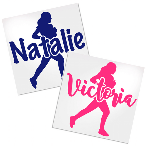 Runner decal for any hard, smooth surface.