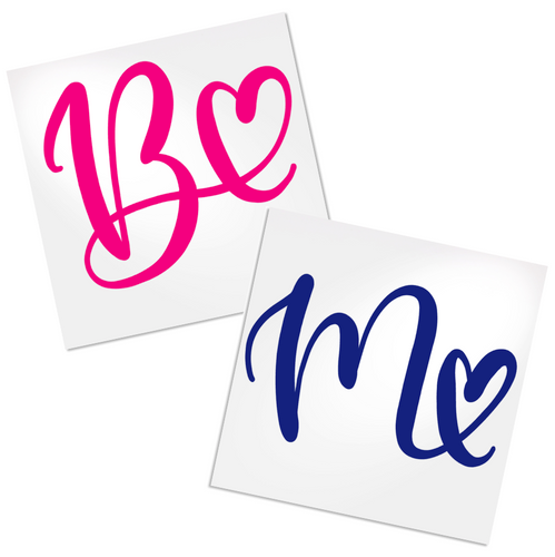 Love Monogram Letter decal