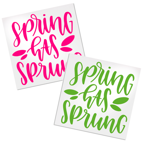 Spring has Sprung decal for any cup, tumbler, water bottle, car decal or for your laptop.