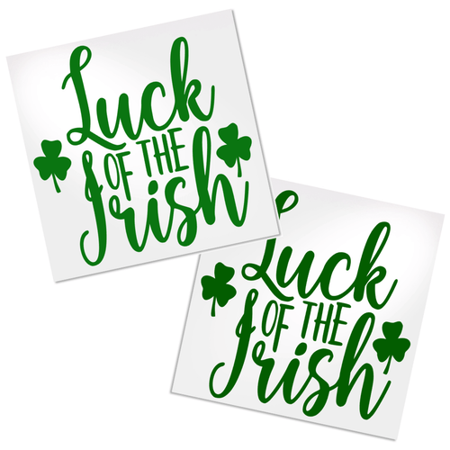 Luck of the Irish decals for cups, tumbler, water bottles, laptops, etc.
