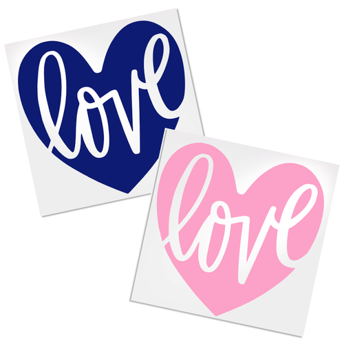 Love vinyl decal design