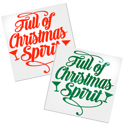 Full of Christmas Cheer vinyl decal design