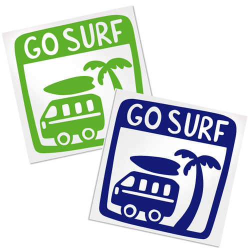 Go surf decal is perfect for any tumbler, car or laptop