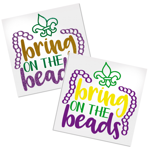 Bring on the Beads vinyl decal design