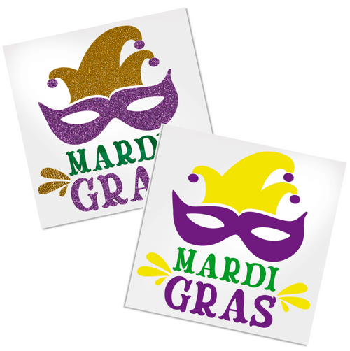 Mardis Gras Mask for cup, car or laptop.