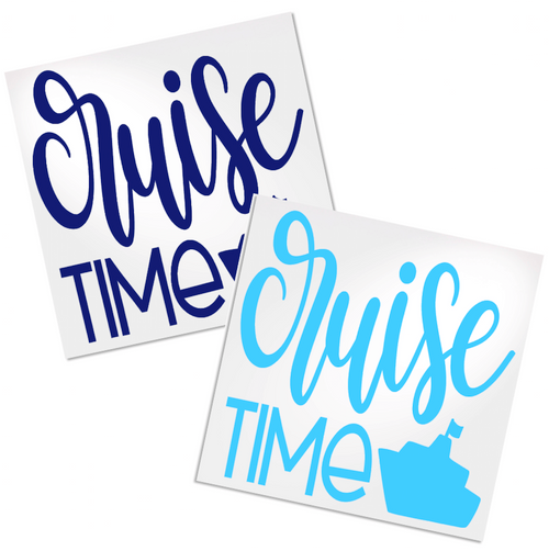 Cruise Time Decal for cup, car or laptop.