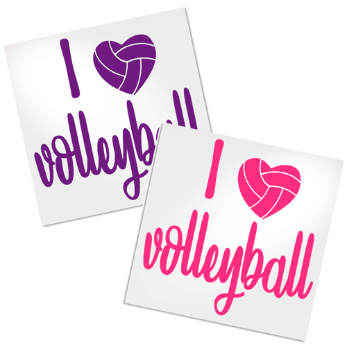 I love volleyball decal for cup, car or laptop.