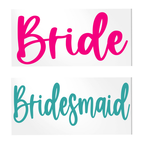 Bridal Party Decal for bridesmaids, mother of the bride, father of the bride, etc.