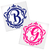 Framed Letter Initial vinyl decal design