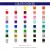 Vinyl color choices chart for Arrow Monogram decal