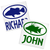 Fish with Name vinyl decal design