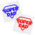 Super Dad vinyl decal design