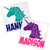 Personalized Unicorn vinyl decal design