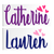 Name with Hearts vinyl decal design