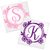 Flower Frame Letter vinyl decal design