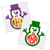 Snowman Monogram vinyl decal design