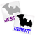 Bat with Name vinyl decal design