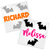 Name with Three Bats vinyl decal design
