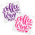 Coffee Now, Wine Later vinyl decal design