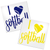 I Love Softball vinyl decal design